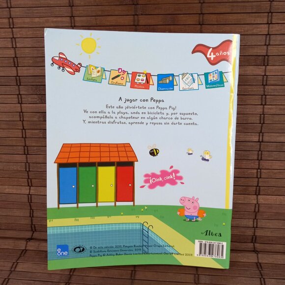A Jugar Con Peppa Libro De Actividades 4 Años Con Stickers Recortables Divertido - Picture 7 of 7